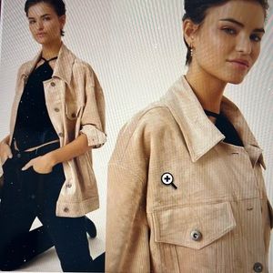 Anthropologie BB Dakota  faux suede jacket L